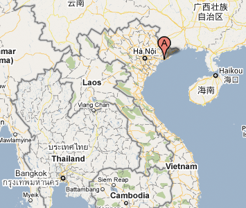 map of Halong Bay