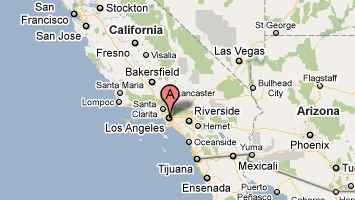 map of Los Angeles